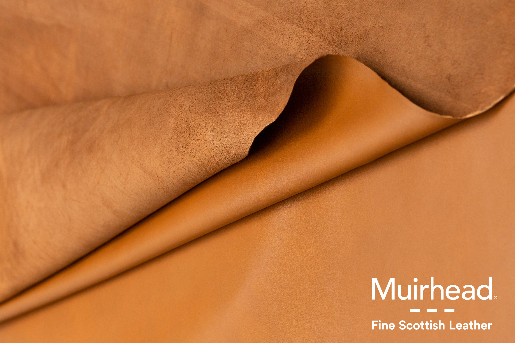 Muirhead leather with logo